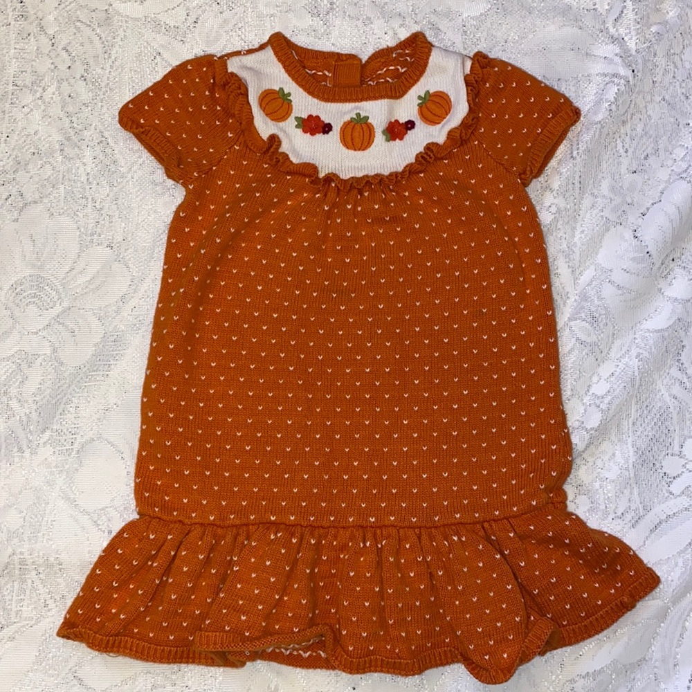 Gymboree pumpkin orange dress - size 3T